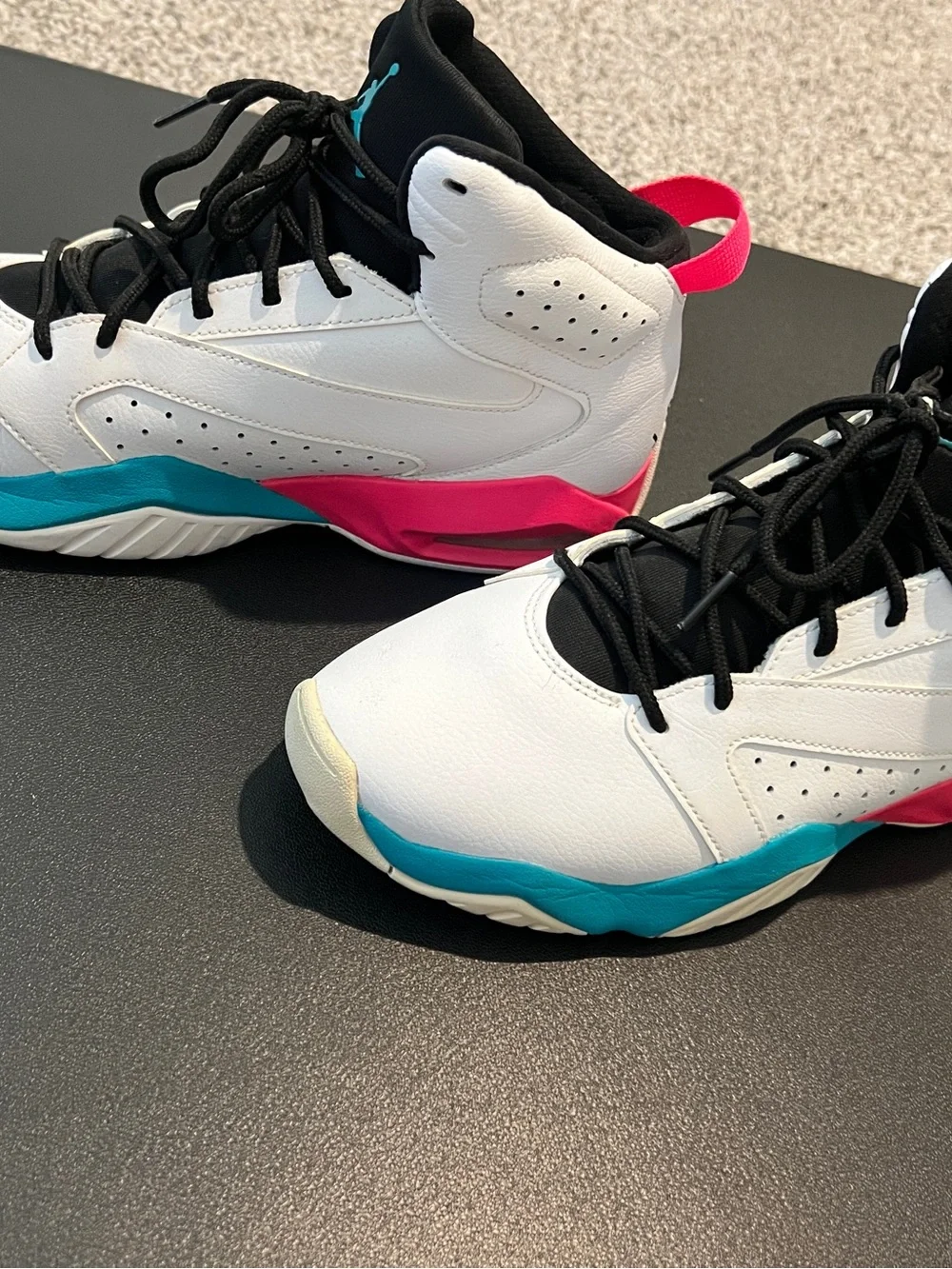 Air Jordan Lift Off White Turbo Green Leather Mens 10